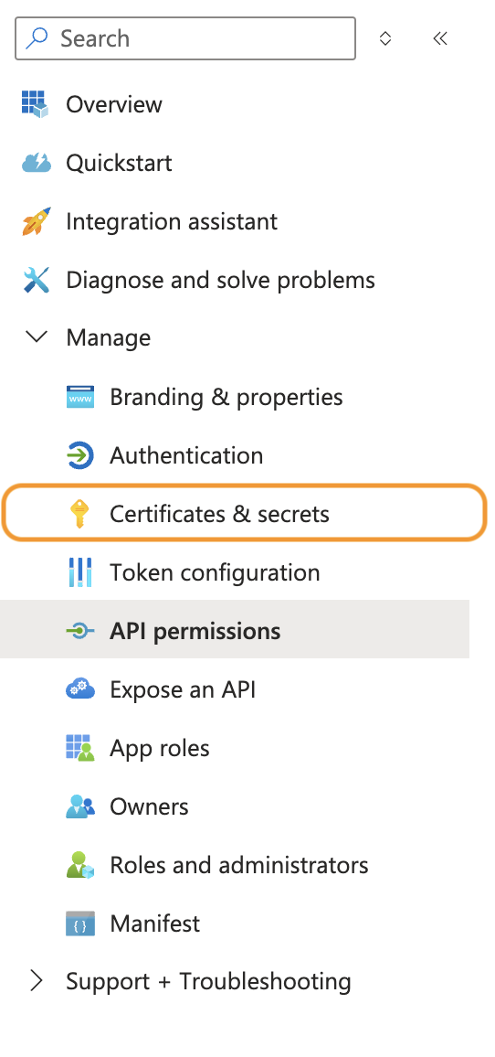 Application sidebar