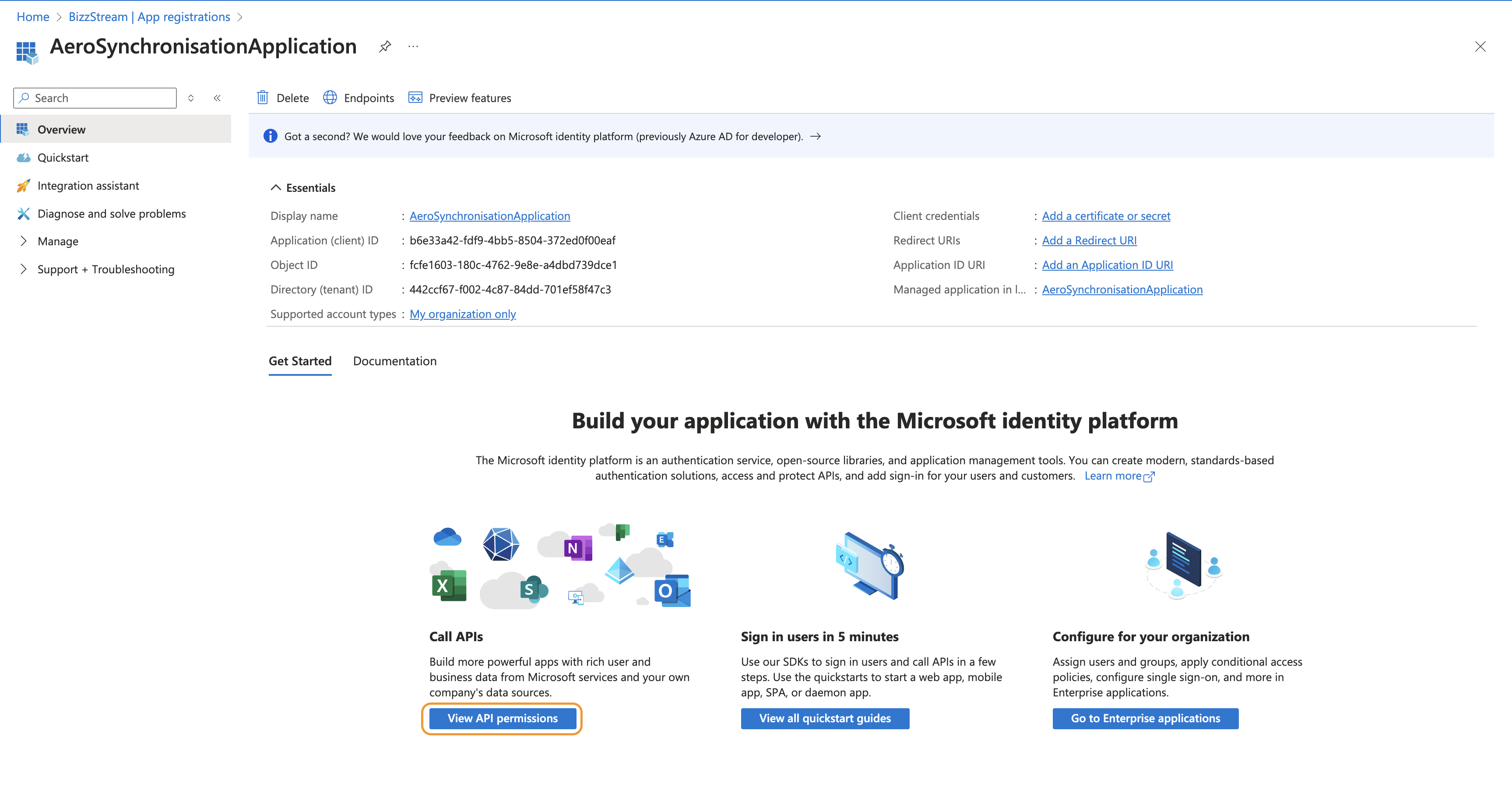 Synchronization application overview