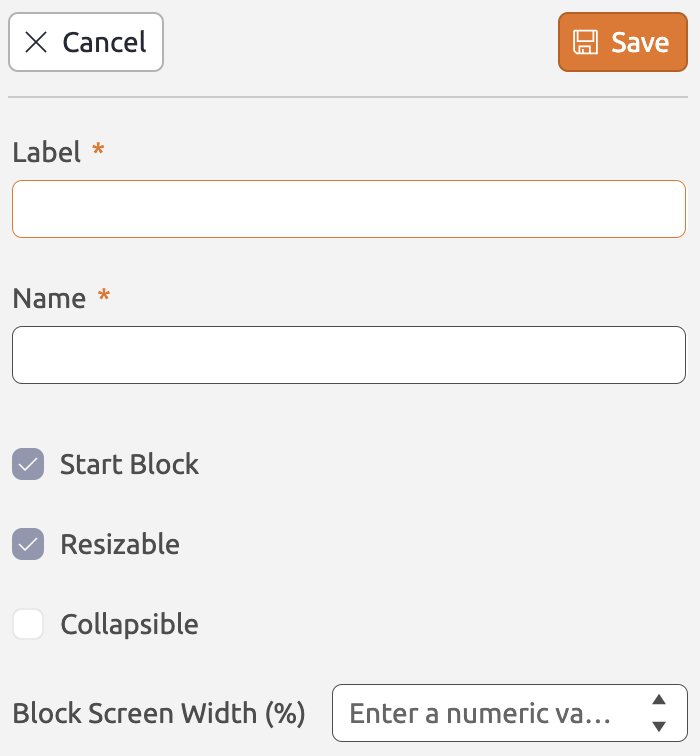 Treeview Block Properties