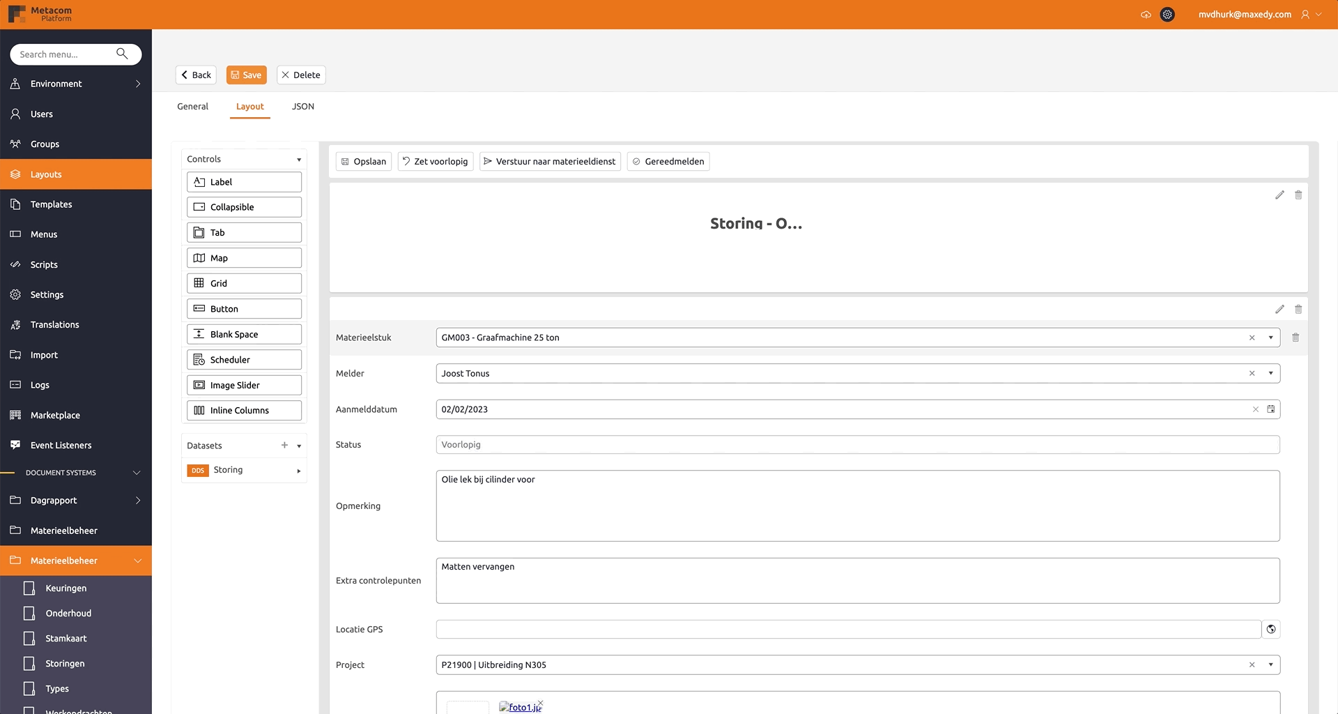 Search Layout Configuration