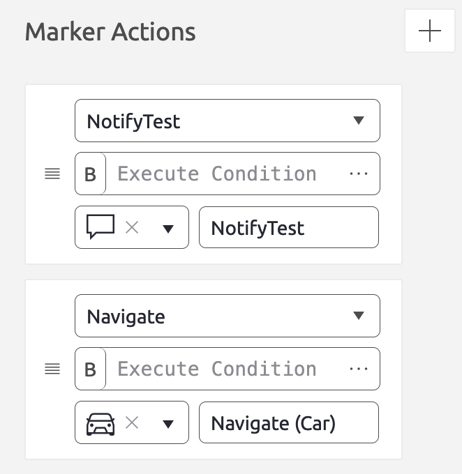 Marker Actions